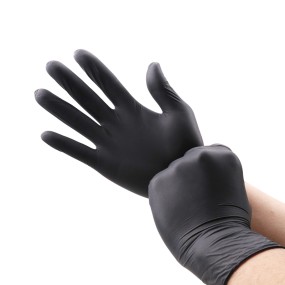Disposable Nitrile Gloves - 6Mil Black Touch