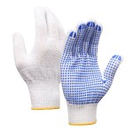 PVC Dotted Gloves - Double Side Bleached