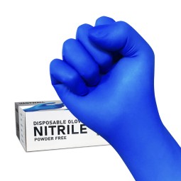 Disposable Nitrile Gloves - Examination Powder