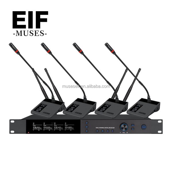 Wireless Microphone System Factory - 4-channel Desktop Conference