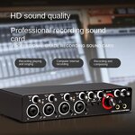 Audio Interface Supplier - 4 Channel USB Sound Card Live Recording