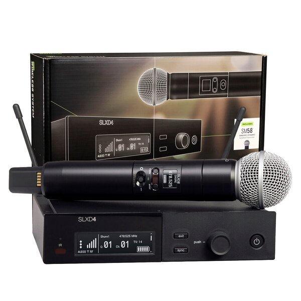 UHF Wireless Microphone Factory - SLXD4 System with KSM Capsules