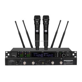 Wireless Microphone Factory - AD4D Dual Channel UHF Digital Karaoke