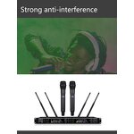Wireless Microphone Factory - ADX400 UHF Metal Karaoke Handheld