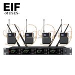 Wireless Microphone System Supplier - 4 Channel UHF Home KTV Metal