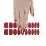 High Quality Long Lasting Nail Polish Strips Stickers Chameleon Semi Cured UV Lamp Nail Gel Nail Wraps