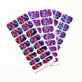 2024 Hottest Cover 2d Nail Wraps Custom Nail Decals