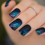 New Arrival Styles Metallic Designs Wholesale New UV Gel Nail Stickers Semi Cured Gel Self Adhesive Press on Nails