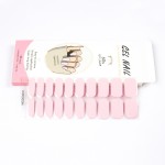 Long Lasting Salon Quality Solid Color Semi Cured UV Polish Gel Nail Wraps Fully  Cured Nail Wrap