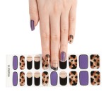 The Best Sell  Nail Polish Wraps Long Lasting Gel Nail Strips Low Qty Custom Designs UV Gel Semi Cured Nail Wraps