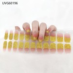 Factory Supplier New Gel Nail Stickers Self Adhesive Semi Cured Gel Nail Polish Strips Gel Nail Sticker