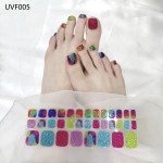Factory Supplier New Gel Nail Stickers Self Adhesive Semi Cured Gel Toe Nails
