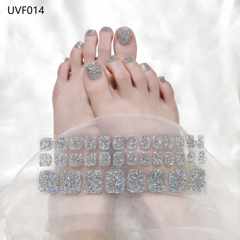 Beauty Sticker Gel Nail Strips Cheap Price Gel Nail With the Uv Semi Cured Gel Toe Wraps