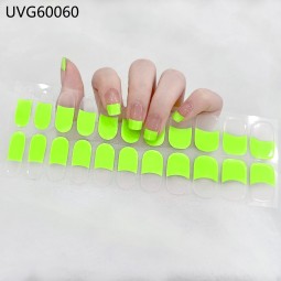 最畅销的半固化包装长持久凝胶指甲条新到达风格指甲凝胶包装与紫外线光