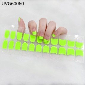 The Best Sell Semi Cured Wraps Long Lasting Gel Nail Strips New Arrival Styles Nail Gel Wraps With Uv Light