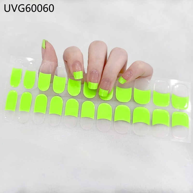 The Best Sell Semi Cured Wraps Long Lasting Gel Nail Strips New Arrival Styles Nail Gel Wraps With Uv Light