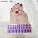 Beauty Sticker Gel Nail Strips Cheap Price Gel Nail With the Uv Semi Cured Gel Toe Wraps