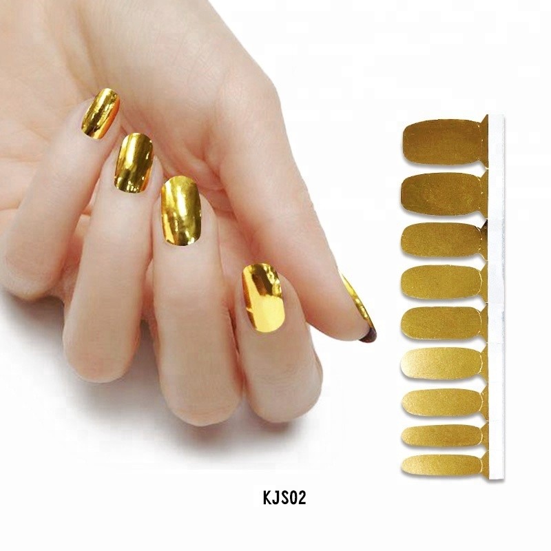 Irregular Broken Glass Mirror Hologram Nail Art Decoration Foil Transparent Holographic Nail Stickers