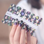 Hot Selling Halloween Nail Stickers Wraps for Festival