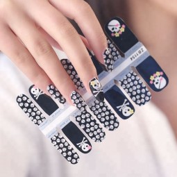 批发最优惠的价格多图案指甲包不干胶指甲贴纸