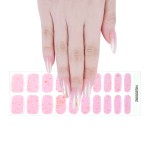 New Arrival Styles Popular Designs Non -Toxic Long Lasting New Gel Nail Stickers Self Adhesive semi cured gel nail wraps UV lamp