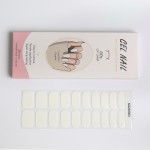 Long Lasting Salon Quality Solid Color Semi Cured UV Polish Gel Nail Wraps Fully  Cured Nail Wrap
