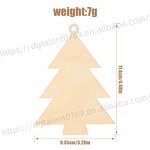Christmas Ornament Supplier - DIY Painting Tree Shape Laser Cut