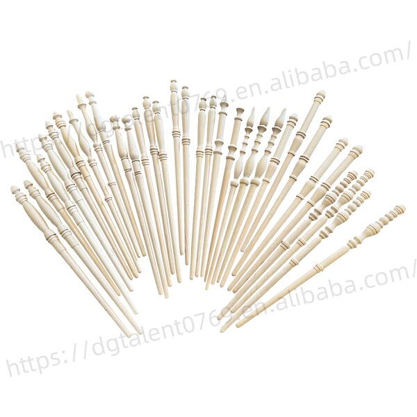 Wooden Magic Wand Factory - Carved Design for Cosplay Events