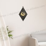 Meditation Wall Decor Factory - Black Gold Celestial Diamond Shape