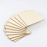 Wood Square Tiles Supplier - 4x4 Inch Laser Cut for Crafts Coasters