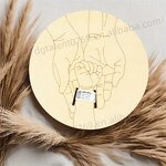 Newborn Bracelet Plaque Manufacturer - Round Wooden Storage Commemorative