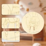 Newborn Bracelet Plaque Manufacturer - Round Wooden Storage Commemorative