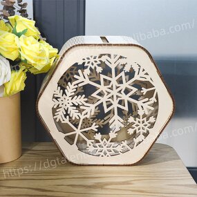 Christmas Storage Box Factory - Hexagonal Plywood Box for Gift