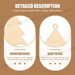 Christmas Ornament Supplier - DIY Painting Tree Shape Laser Cut