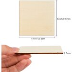 Wood Square Tiles Supplier - 4x4 Inch Laser Cut for Crafts Coasters