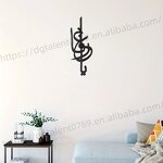 Muslim Calligraphy Pendant Factory - Black Plywood Wall Hanging Craft