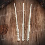 Wooden Magic Wand Factory - Carved Design for Cosplay Events