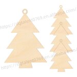 Christmas Ornament Supplier - DIY Painting Tree Shape Laser Cut