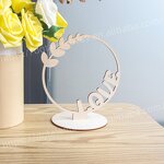 Desktop Stand Supplier - Circular Shape Plywood Valentines Decoration