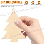 Christmas Ornament Supplier - DIY Painting Tree Shape Laser Cut