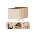 Square Wood Pieces Factory - 4x4 Inch Round Corner for DIY Projects