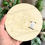 Newborn Bracelet Plaque Manufacturer - Round Wooden Storage Commemorative