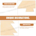 Christmas Ornament Supplier - DIY Painting Tree Shape Laser Cut