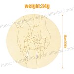 Newborn Bracelet Plaque Manufacturer - Round Wooden Storage Commemorative