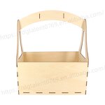 Handheld Basket Manufacturer - Rectangular Plywood Flower Basket