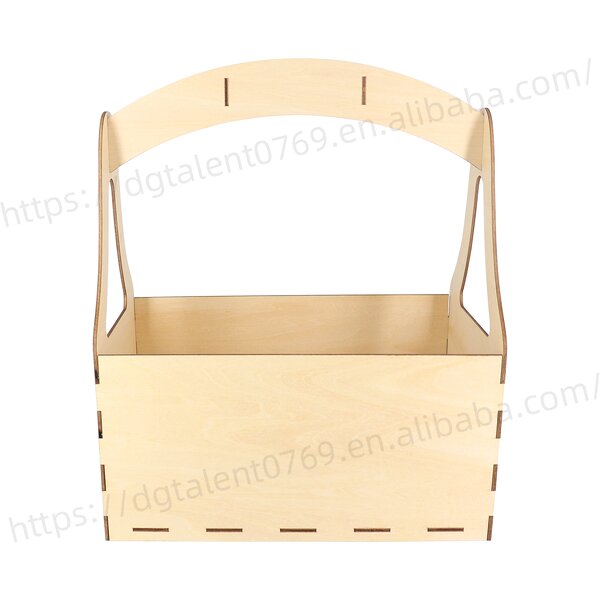 Handheld Basket Manufacturer - Rectangular Plywood Flower Basket