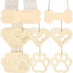 Wood Dog Bone Cutouts Manufacturer - Unfinished for Crafts Party Decor