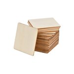 Square Wood Pieces Factory - 4x4 Inch Round Corner for DIY Projects