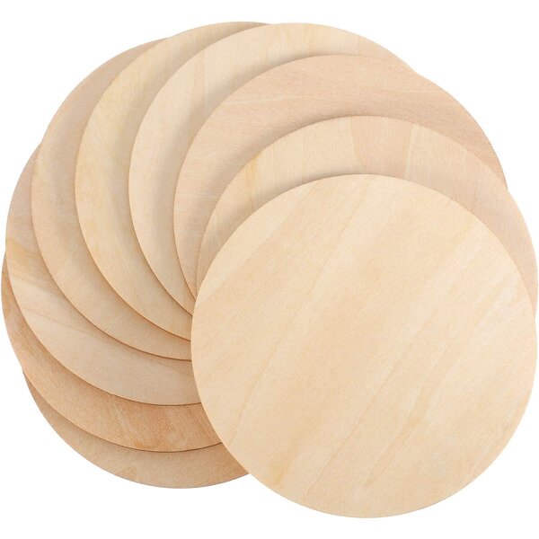 Wood Round Ornaments Supplier - 4 Inch Unfinished for DIY Painting