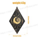 Meditation Wall Decor Factory - Black Gold Celestial Diamond Shape
